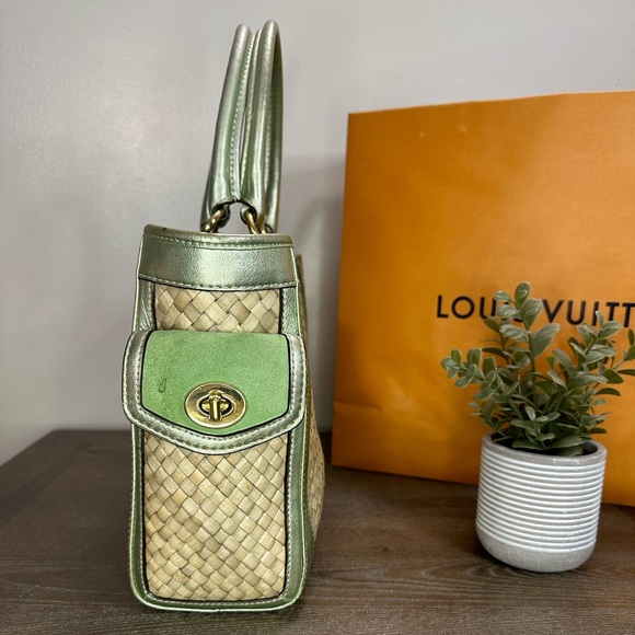 Limited Edition Coach Hand Woven Handbag - Picture 4 of 12